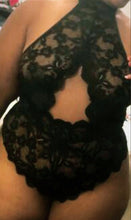 Load image into Gallery viewer, Lace Halter Teddy
